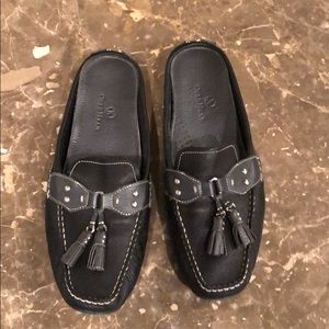 Cole Haan black mules, size 10